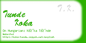 tunde koka business card